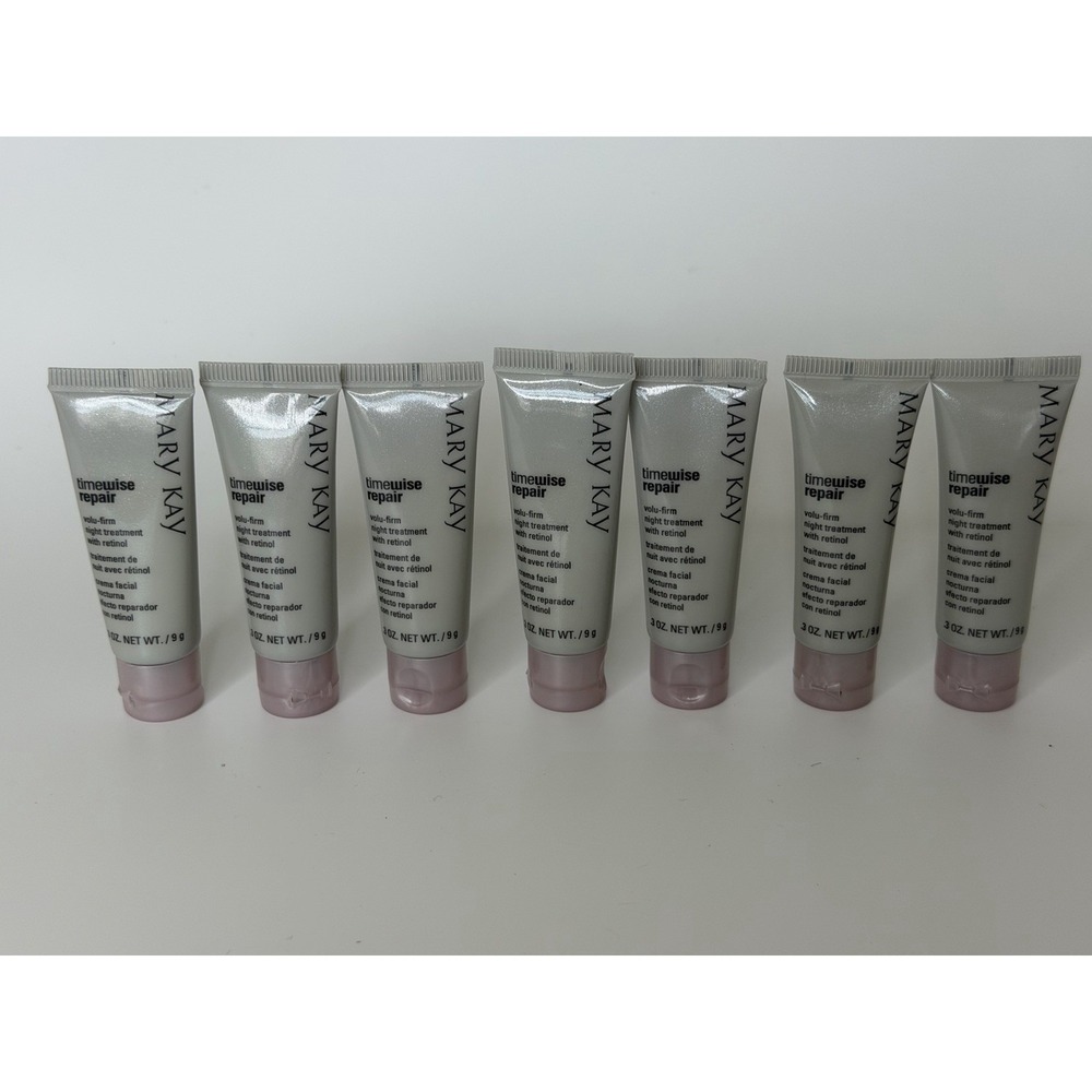Mary Kay Lot Of 7 Timewise Repair Volu-firm Night treatment Travel Size